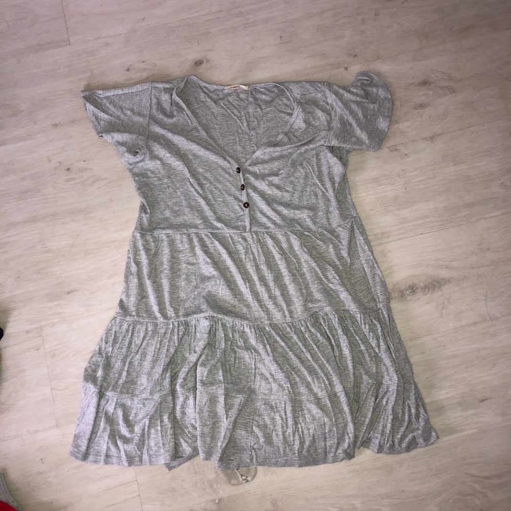 Gray Babydoll Tee/Tunic NEVER WORN